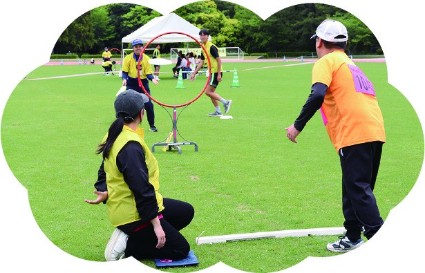 フライングディスクアキュラシーの様子