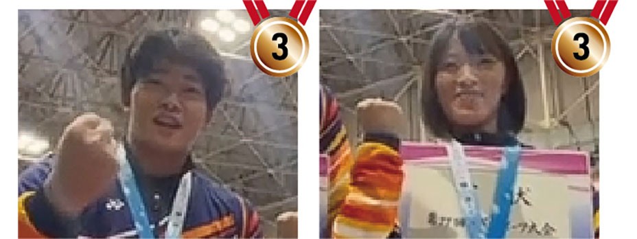 レスリング　成年男子97KG級3位　女子53kg級3位