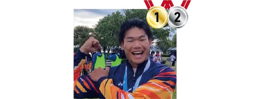 カヌー　成年男子カナディアンシングル200m2位・500m1位