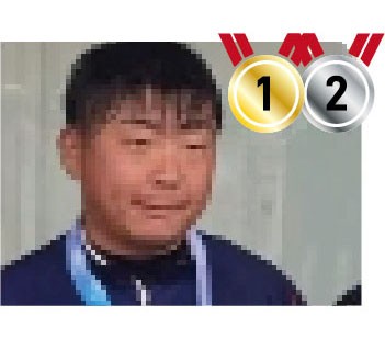 砲丸投2位、50m1位