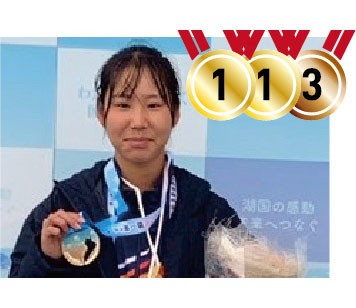 走り幅跳び1位、50m1位、4×100mリレー3位