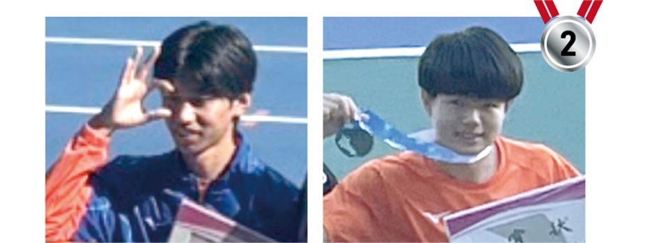 陸上競技　成年男子　走高跳5位　少年男子110mハードル2位