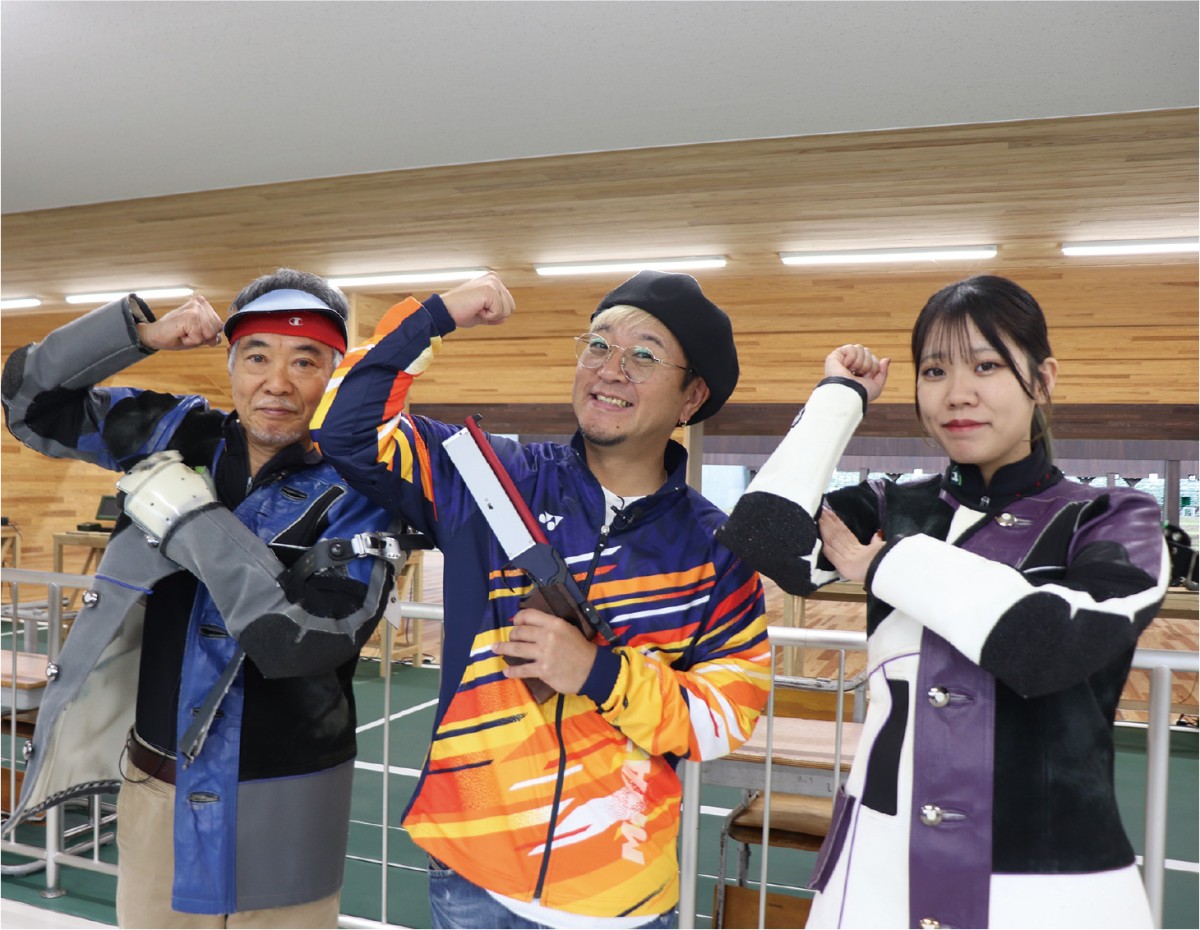 ライフル射撃、出演者集合写真1