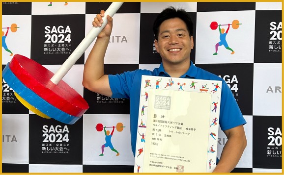 ウエイトリフティング青野選手